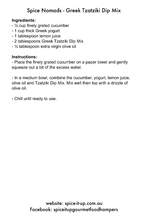Greek Tzatziki Dip Mix