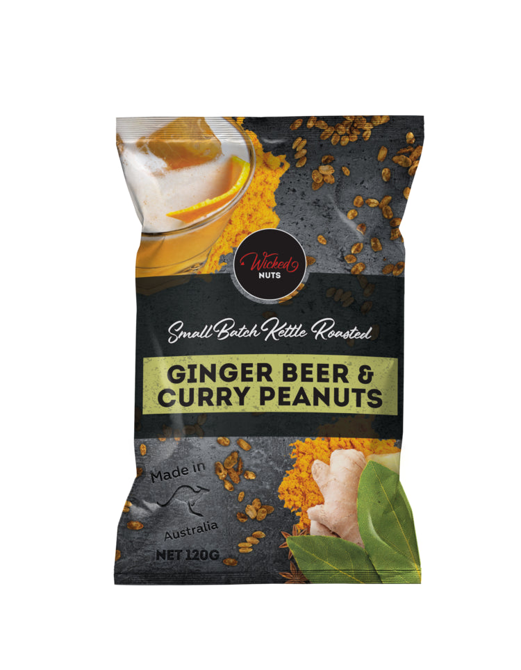 Ginger Beer and Curry Roasted Peanuts 120gm
