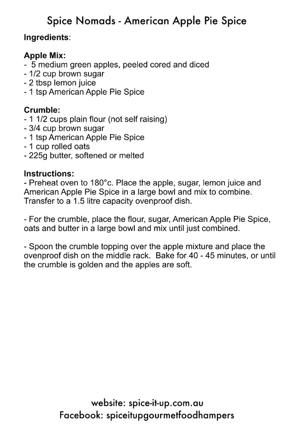 American Apple Pie Spice