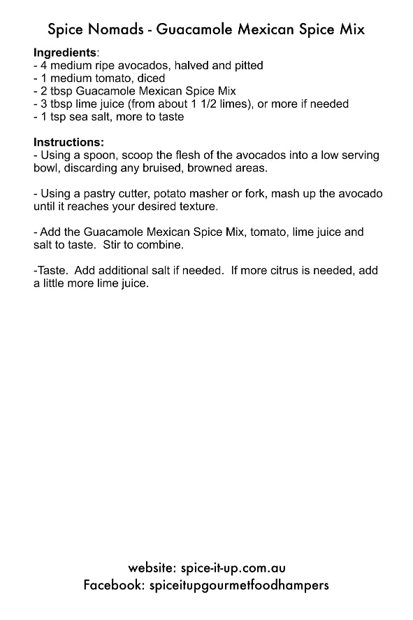 Guacamole Spice Mix