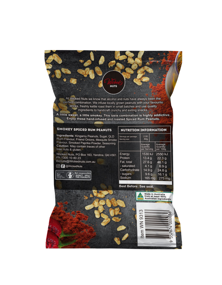 Smokey Spiced Rum Peanuts 120gm