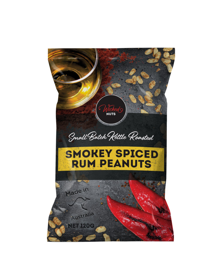Smokey Spiced Rum Peanuts 120gm