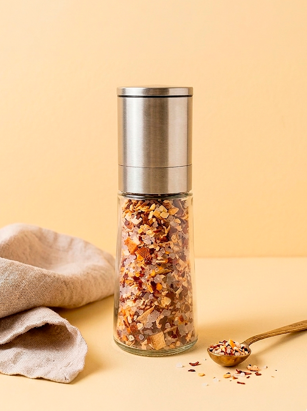 Smoked Citrus, Garlic & Chilli Salt Small Grinder