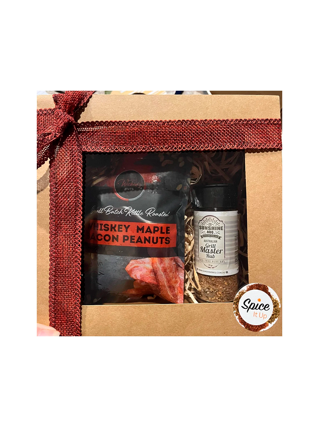 1 Sunshine True Blue BBQ Rub and 1 Wicked Nuts